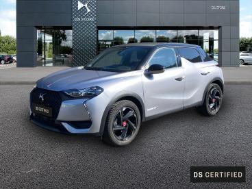 DS CERTIFIED Ds Ds 3 Crossback Puretech 100ch Performance Line + occasion certifiée - Citadine Essence Gris Artense (m) - Toit Noir Onyx - Moulins - 3524175_1