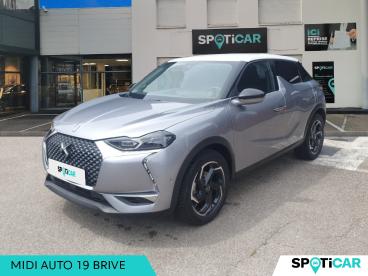 SPOTICAR Ds Ds 3 Crossback Puretech 130ch Rivoli Automatique Occasion - Citadine Essence Gris Artense (m) - Toit Blanc Opale - Brive La Gaillarde - 1203544830_1