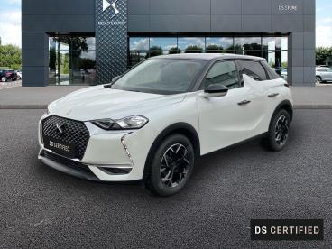 DS CERTIFIED Ds Ds 3 Crossback Puretech 130ch Connected Chic Automatique occasion certifiée - Citadine Essence Blanc Perle Nacré - Toit Noir Perla N. - Moulins - 3586789_1