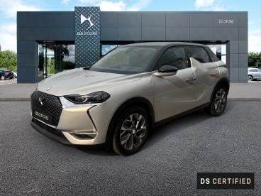 DS CERTIFIED Ds Ds 3 Crossback E-tense Grand Chic 4cv occasion certifiée - Citadine Electrique Cristal Pearl (métallisée) - Libourne - 3595376_1
