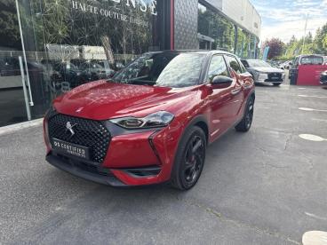 DS CERTIFIED Ds Ds 3 Crossback Puretech 130ch Performance Line + Automatique 7cv occasion certifiée - Citadine Essence Rouge Rubi (m) - Toit Noir Perla Nera - Vert Saint Denis - 3611295_1