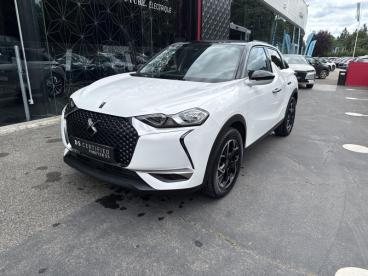 DS CERTIFIED Ds Ds 3 Crossback Puretech 130ch So Chic Automatique occasion certifiée - Citadine Essence Blanc Perle Nacré - Toit Noir Perla N. - Vert Saint Denis - 3614435_1