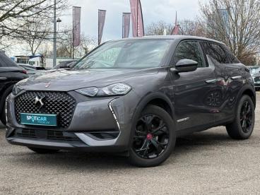 DS CERTIFIED Ds Ds 3 Crossback Bluehdi 100ch Performance Line occasion certifiée - Citadine Diesel Gris Platinium - Toit Noir Perla Nera - Hoenheim - 3626925_1