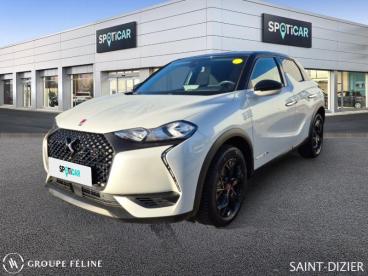DS CERTIFIED Ds Ds 3 Crossback Bluehdi 130ch Performance Line Automatique occasion certifiée - Citadine Diesel Blanc Perle Nacré - Toit Noir Perla N. - St Dizier - 3637940_1