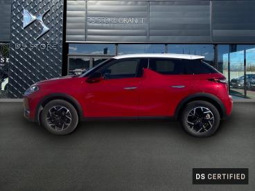 DS CERTIFIED Ds Ds 3 Crossback Puretech 130ch Connected Chic Automatique occasion certifiée - Citadine Essence Rouge Rubi (m) - Toit Blanc Opale - Orange - 3649143_4