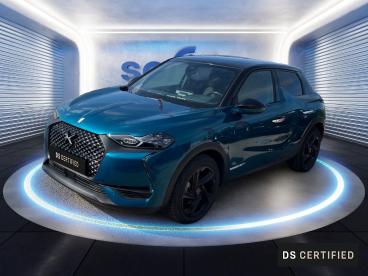 DS CERTIFIED Ds Ds 3 Crossback E-tense Performance Line + occasion certifiée - Citadine Electrique Bleu Millenium - Toit Noir Perla Nera - Longuenesse - 3651822_1