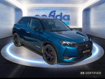 DS CERTIFIED Ds Ds 3 Crossback E-tense Performance Line + occasion certifiée - Citadine Electrique Bleu Millenium - Toit Noir Perla Nera - Longuenesse - 3651822_3