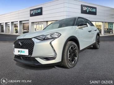 DS CERTIFIED Ds Ds 3 Crossback Puretech 130ch Connected Chic Automatique occasion certifiée - Citadine Essence Cristal Pearl (m) - Toit Noir Perla Nera - St Dizier - 3653004_1