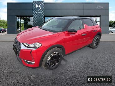 DS CERTIFIED Ds Ds 3 Crossback 3 Crossback Puretech 130 Eat8 So Chic occasion certifiée - Citadine Essence Rouge Fonce - Pont Audemer - 3682512_1