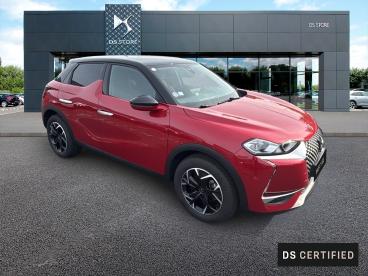 DS CERTIFIED Ds Ds 3 Crossback 3 Crossback Puretech 130 Eat8 So Chic occasion certifiée - Citadine Essence Rouge Fonce - Pont Audemer - 3682512_3