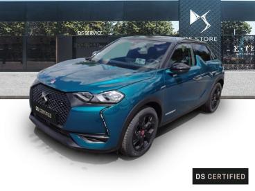 DS CERTIFIED Ds Ds 3 Crossback Puretech 100ch Performance Line occasion certifiée - Citadine Essence Bleu Millenium - Toit Noir Perla Nera - Saint Lo - 3690171_1