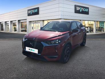 DS CERTIFIED Ds Ds 3 Crossback Puretech 100ch Grand Chic 105g occasion certifiée - Citadine Essence Rouge Rubi (m) - Toit Noir Perla Nera - Le Havre - 3690378_1