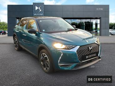 DS CERTIFIED Ds Ds 3 Crossback 3 Crossback Puretech 100 Bvm6 Connected Chic occasion certifiée - Citadine Essence Bleu Clair - Pont Audemer - 3693910_3