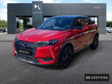 DS CERTIFIED Ds Ds 3 Crossback Bluehdi 100ch Performance Line + occasion certifiée - Citadine Diesel Rouge Rubi (m) - Toit Noir Onyx - Aubagne - 3698407_1