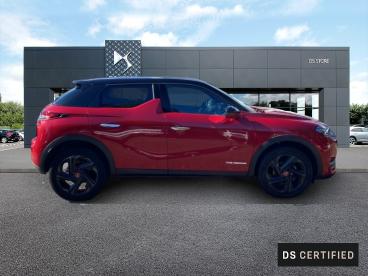 DS CERTIFIED Ds Ds 3 Crossback Bluehdi 100ch Performance Line + occasion certifiée - Citadine Diesel Rouge Rubi (m) - Toit Noir Onyx - Aubagne - 3698407_4