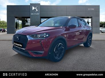 DS CERTIFIED Ds Ds 3 Crossback Puretech 130ch Grand Chic Automatique 7cv occasion certifiée - Citadine Essence Rouge Rubi (m) - Toit Noir Perla Nera - La Teste De Buch - 3704523_1