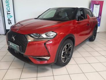 DS CERTIFIED Ds Ds 3 Crossback Puretech 130ch Connected Chic Automatique occasion certifiée - Citadine Essence Rouge Rubi (m) - Toit Blanc Opale - Pontoise - 3706187_1