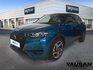 DS CERTIFIED Ds Ds 3 Crossback Puretech 155ch Grand Chic Automatique occasion certifiée - Citadine Essence Bleu Millenium - Toit Noir Perla Nera - Pontoise - 3706202_1