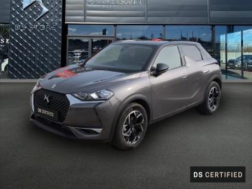 DS CERTIFIED Ds Ds 3 Crossback Puretech 130ch So Chic Automatique 7cv occasion certifiée - Citadine Essence Gris Platinium - Toit Noir Perla Nera - Orange - 3707791_1