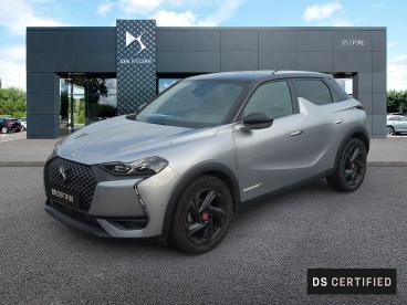 DS CERTIFIED Ds Ds 3 Crossback 3 Crossback Puretech 130 Eat8 Performance Line+ occasion certifiée - Citadine Essence Gris Fonce - Dieppe - 3712029_1