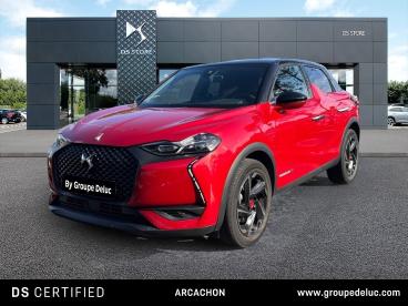 DS CERTIFIED Ds Ds 3 Crossback Bluehdi 130ch Performance Line Automatique occasion certifiée - Citadine Diesel Rouge Rubi (m) - Toit Noir Perla Nera - La Teste De Buch - 3713742_1