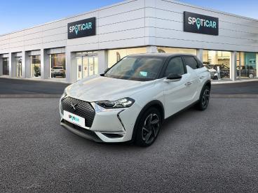 DS CERTIFIED Ds Ds 3 Crossback Puretech 130ch Grand Chic Automatique 7cv occasion certifiée - Citadine Essence Blanc Perle Nacré - Toit Noir Perla N. - Le Havre - 3715785_1
