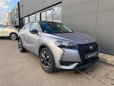 DS CERTIFIED Ds Ds 3 Crossback Puretech 130ch Louvre Automatique occasion certifiée - Citadine Essence Gris Artense (m) - Toit Noir Perla Nera - Blois - 3719413_1