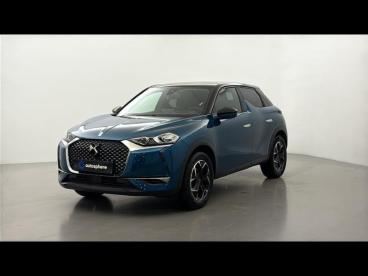 DS CERTIFIED Ds Ds 3 Crossback Puretech 100ch Performance Line occasion certifiée - Citadine Essence Bleu Millenium - Toit Noir Perla Nera - Champniers - 3722729_1