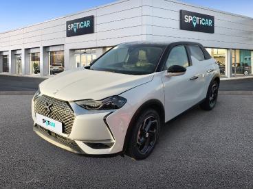 DS CERTIFIED Ds Ds 3 Crossback E-tense Grand Chic 4cv occasion certifiée - Citadine Electrique Blanc Perle Nacré - Toit Noir Perla N. - Le Havre - 3732775_1