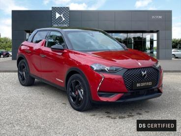 DS CERTIFIED Ds Ds 3 Crossback E-tense Performance Line + occasion certifiée - Citadine Electrique Rouge Rubi (m) - Toit Noir Perla Nera - Aubagne - 3735211_1