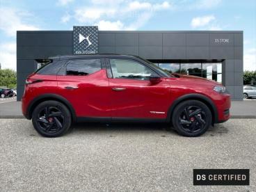 DS CERTIFIED Ds Ds 3 Crossback E-tense Performance Line + occasion certifiée - Citadine Electrique Rouge Rubi (m) - Toit Noir Perla Nera - Aubagne - 3735211_2