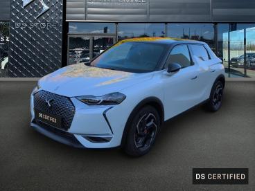 DS CERTIFIED Ds Ds 3 Crossback Puretech 155ch Performance Line + Automatique occasion certifiée - Citadine Essence Blanc Perle Nacré - Toit Noir Perla N. - Orange - 3736775_1