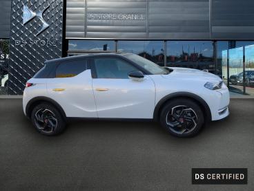 DS CERTIFIED Ds Ds 3 Crossback Puretech 155ch Performance Line + Automatique occasion certifiée - Citadine Essence Blanc Perle Nacré - Toit Noir Perla N. - Orange - 3736775_4