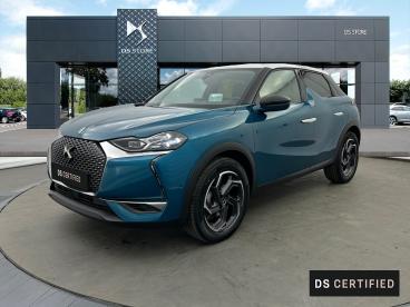 DS CERTIFIED Ds Ds 3 Crossback Puretech 130ch Grand Chic Automatique 7cv occasion certifiée - Citadine Essence Bleu Millenium - Toit Noir Perla Nera - Chambery - 3736796_1
