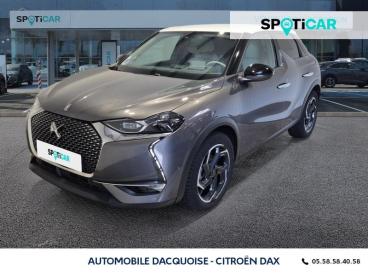 DS CERTIFIED Ds Ds 3 Crossback Puretech 130ch Grand Chic Automatique 7cv occasion certifiée - Citadine Essence Gris - Mees - 3738293_1