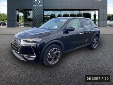 DS CERTIFIED Ds Ds 3 Crossback Bluehdi 130ch Grand Chic Automatique 126g occasion certifiée - Citadine Diesel Noir Perla Nera (n) - Toit Blanc Opale - Cusset - 3744336_1