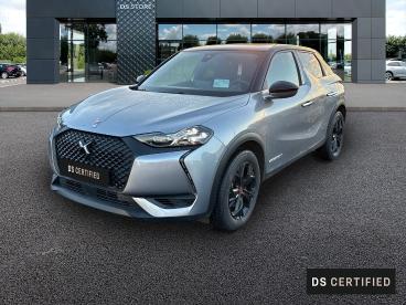 DS CERTIFIED Ds Ds 3 Crossback Bluehdi 130ch Performance Line + Automatique 126g occasion certifiée - Citadine Diesel Gris Artense (m) - Toit Noir Perla Nera - Saint Thuriau - 3744351_1