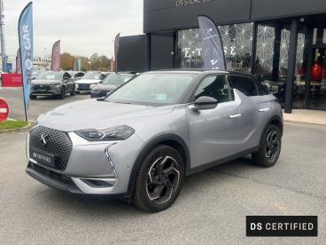 DS CERTIFIED Ds Ds 3 Crossback Bluehdi 130ch Grand Chic Automatique 126g occasion certifiée - Citadine Diesel Gris Artense (m) - Toit Noir Perla Nera - Tille - 3744369_1