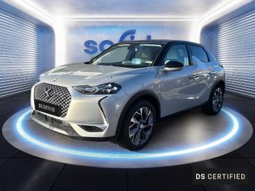 DS CERTIFIED Ds Ds 3 Crossback E-tense Grand Chic 4cv occasion certifiée - Citadine Electrique Cristal Pearl (m) - Toit Noir Perla Nera - Dunkerque - 3759386_1