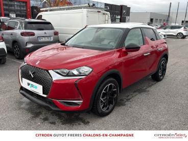 DS CERTIFIED Ds Ds 3 Crossback Puretech 130ch Connected Chic Automatique occasion certifiée - Citadine Essence Rouge Rubi (m) - Toit Diamond Red - St Memmie - 3763024_1