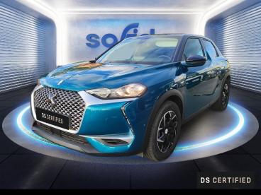 DS CERTIFIED Ds Ds 3 Crossback E-tense So Chic 4cv occasion certifiée - Citadine Electrique Bleu Millenium (m) - Toit Blanc Opale - Dechy - 3771418_1