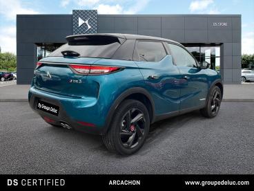 DS CERTIFIED Ds Ds 3 Crossback Puretech 130ch Performance Line + Automatique 7cv occasion certifiée - Citadine Essence Bleu Millenium - Toit Noir Perla Nera - La Teste De Buch - 3771419_2