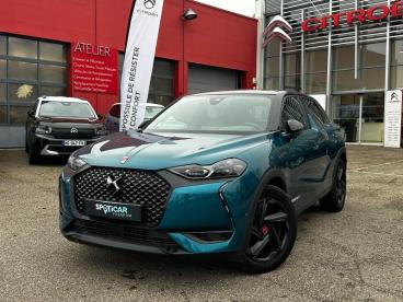 DS CERTIFIED Ds Ds 3 Crossback Puretech 130ch Performance Line Automatique 7cv occasion certifiée - Citadine Essence Bleu Millenium - Toit Noir Perla Nera - Hoenheim - 3801690_1