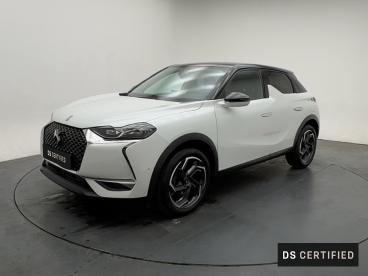 DS CERTIFIED Ds Ds 3 Crossback Puretech 130ch Grand Chic Automatique 7cv occasion certifiée - Citadine Essence Blanc Perle Nacré - Toit Noir Perla N. - Bourg En Bresse - 3842254_1