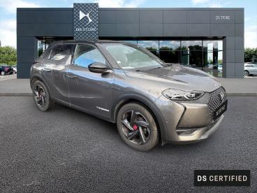 DS CERTIFIED Ds Ds 3 Crossback Puretech 100ch Performance Line + occasion certifiée - Citadine Essence Gris Platinium - Toit Noir Perla Nera - St Brieuc - 3851259_3