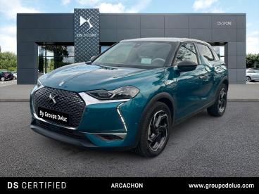DS CERTIFIED Ds Ds 3 Crossback Bluehdi 130ch Grand Chic Automatique 126g occasion certifiée - Citadine Diesel Bleu Millenium (m) - Toit Blanc Opale - La Teste De Buch - 3858770_1