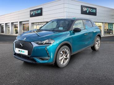 DS CERTIFIED Ds Ds 3 Crossback E-tense Grand Chic 4cv occasion certifiée - Citadine Electrique Bleu Millenium - Toit Noir Perla Nera - Saint Lo - 3860214_1