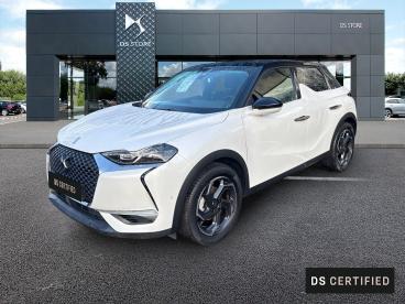 DS CERTIFIED Ds Ds 3 Crossback Puretech 130ch Grand Chic Automatique 7cv occasion certifiée - Citadine Essence Blanc Perle Nacré - Toit Noir Perla N. - St Brieuc - 3879423_1