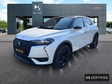 DS CERTIFIED Ds Ds 3 Crossback Puretech 130ch Performance Line Automatique 7cv occasion certifiée - Citadine Essence Blanc Perle Nacré - Toit Noir Perla N. - Trelissac - 3913401_1