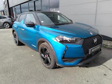 DS CERTIFIED Ds Ds 3 Crossback Puretech 130ch Performance Line Automatique occasion certifiée - Citadine Essence Bleu Millenium - Toit Noir Perla Nera - Blois - 3937562_1